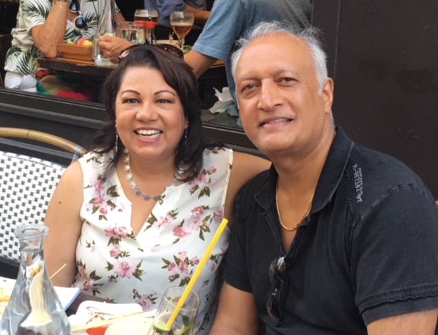 Andy Kumar & his bride Naila